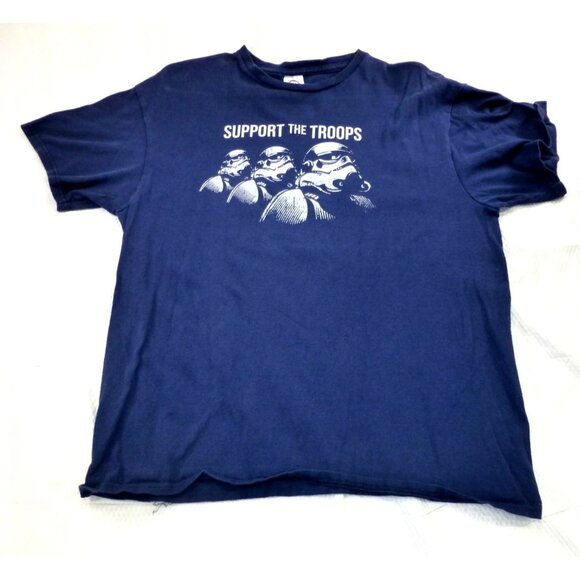Star Wars Stormtrooper "Support The Troops" Delta Pro Weight T-Shirt Size Med - Picture 1 of 6